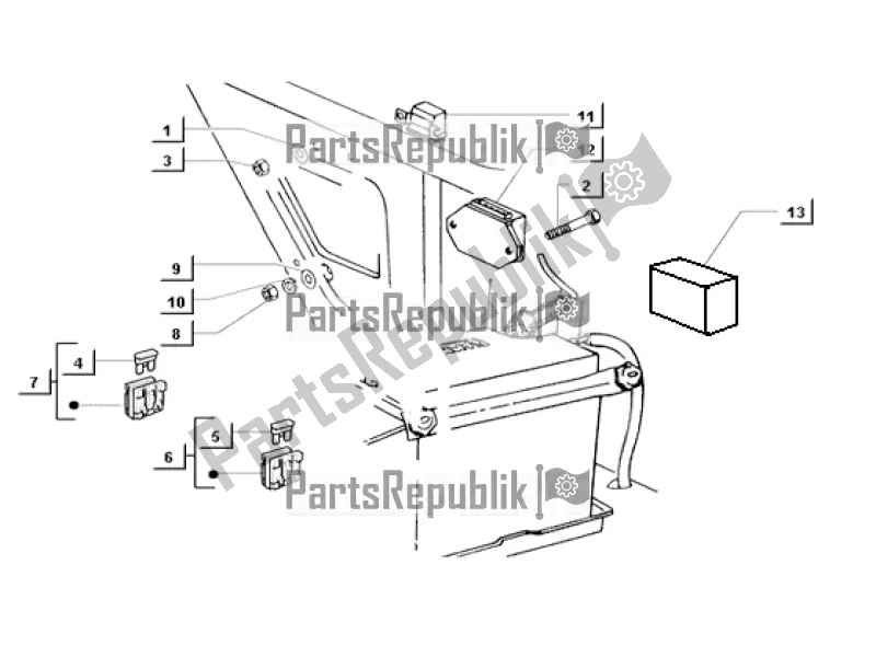 All parts for the Electrical Devices of the APE MIX 50 CC 2T C 80 1998 - 2008