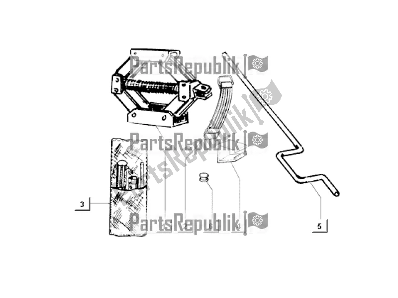 All parts for the Tool Kit of the APE MIX 50 CC 2T C 80 1998 - 2008