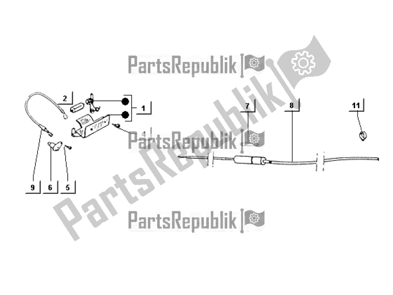 Todas as partes de Closed Box Body Inside Lighting System do APE TM 703 220 CC 2T 1997 - 1999