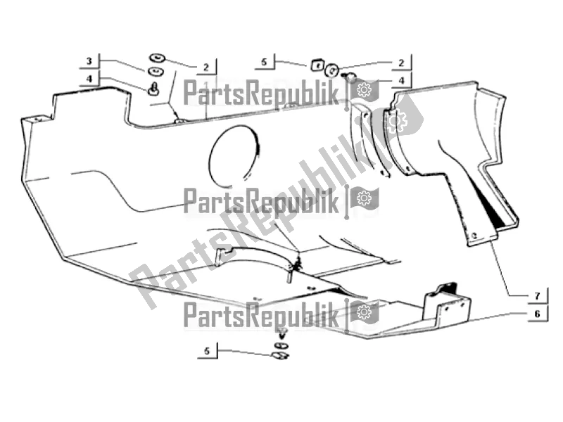 Alle onderdelen voor de Engine Protection Sheet van de APE TM 703 220 CC 2T 1997 - 1999