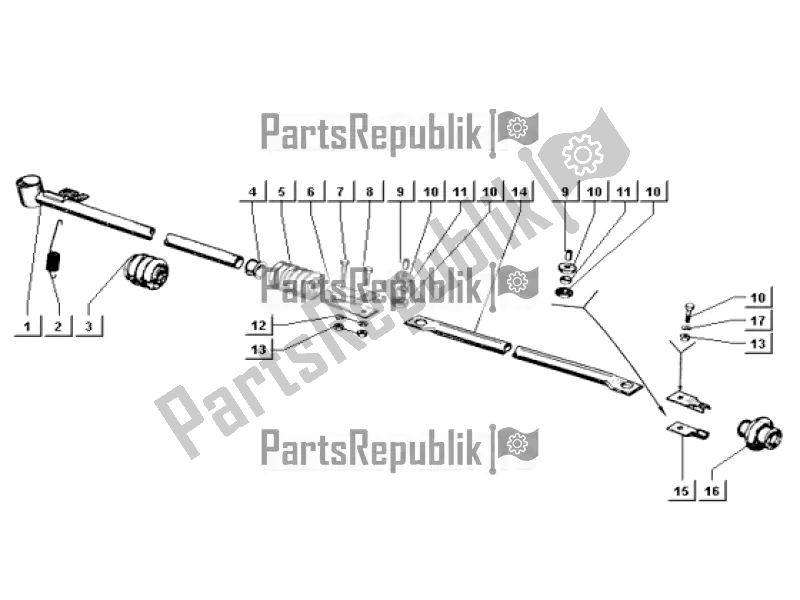 Alle onderdelen voor de Gearshift Control Tie Rods (p703v) van de APE TM 703 220 CC 2T 1997 - 1999