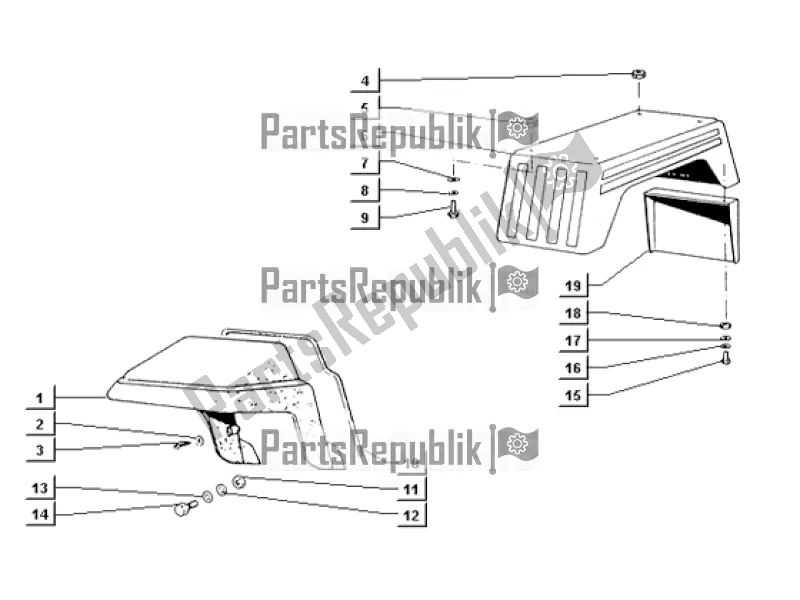 Tutte le parti per il Hudguards del APE TM 703 220 CC 2T 1997 - 1999