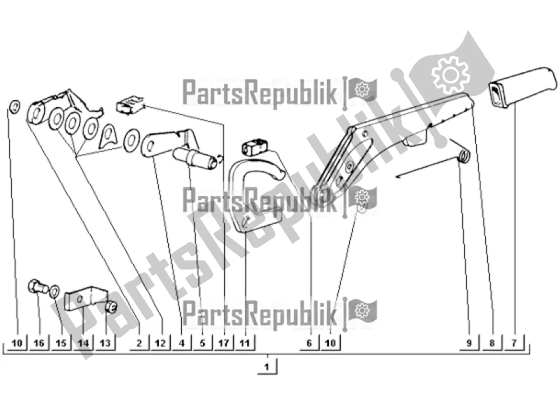 Todas as partes de Levers Unit do APE TM 703 220 CC 2T 1997 - 1999