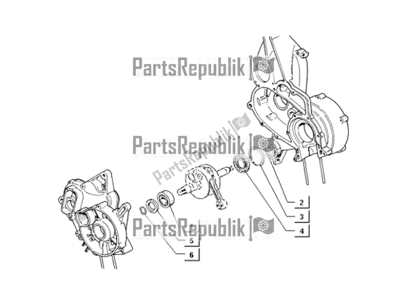 Tutte le parti per il Main Bearings del APE TM 703 220 CC 2T 1997 - 1999