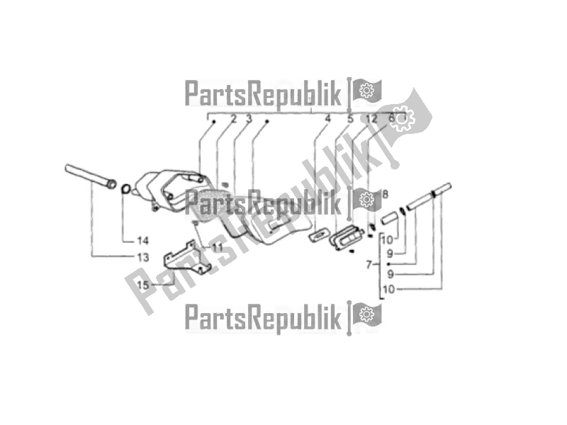 Alle onderdelen voor de Sas (secondary Air System) Box - Ape Tm Kat van de APE TM 703 220 CC 2T 1997 - 1999