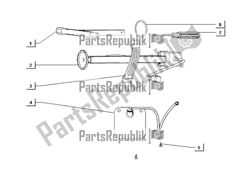 Toutes les pièces pour le Trousse à Outils du APE TM 703 220 CC 2T 1997 - 1999