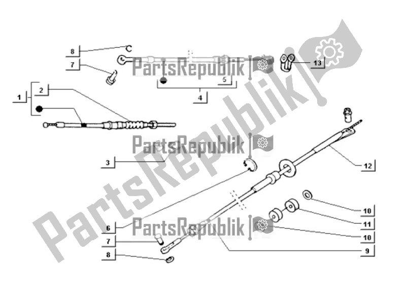 Tutte le parti per il Transmissions (p703) del APE TM 703 220 CC 2T 1997 - 1999