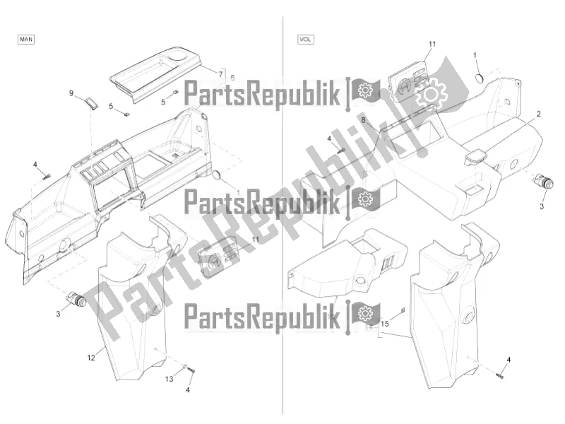 All parts for the Meter Combination - Cruscotto of the APE TM 703 220 2008 - 2022