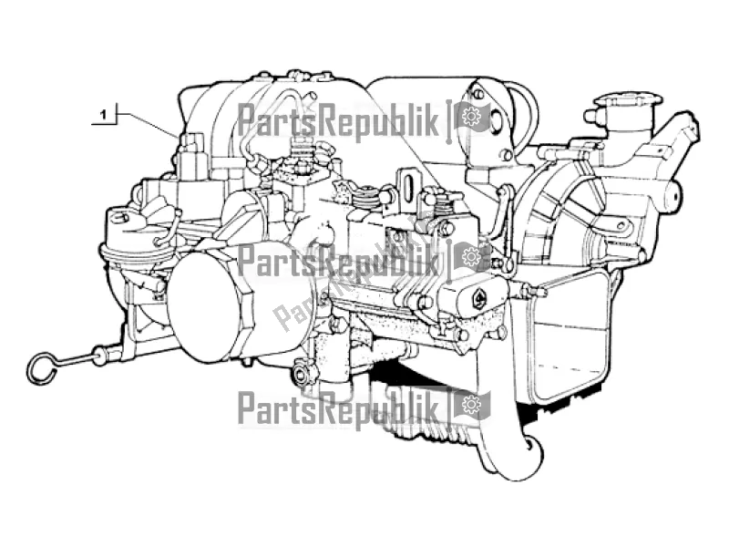 Toutes les pièces pour le Engine, Assy (steering Wheel) du APE TM 703 Diesel 422 CC 420 1997 - 2004