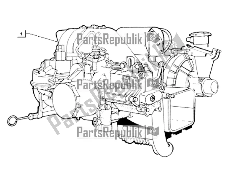 All parts for the Engine, Assy (handlebars) of the APE TM 703 Diesel FL2 422 CC 1997 - 2004