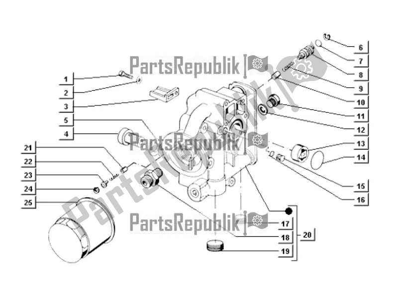 All parts for the Oil Pump Unit of the APE TM 703 Diesel FL2 422 CC 1997 - 2004