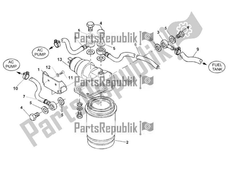 Todas as partes de Combustible Circuit do APE TM 703 Diesel LCS 422 CC 2005 - 2022