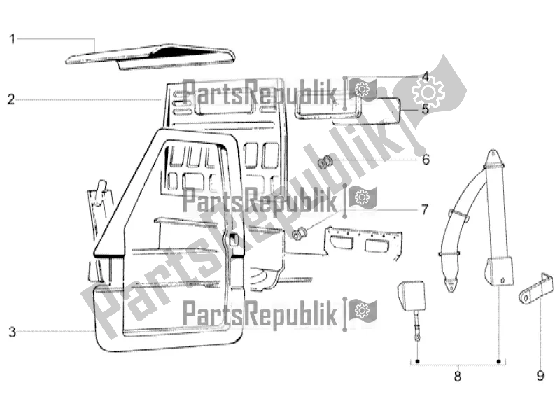 All parts for the Frame Component Parts of the APE TM 703 Diesel LCS 422 CC 2005 - 2022