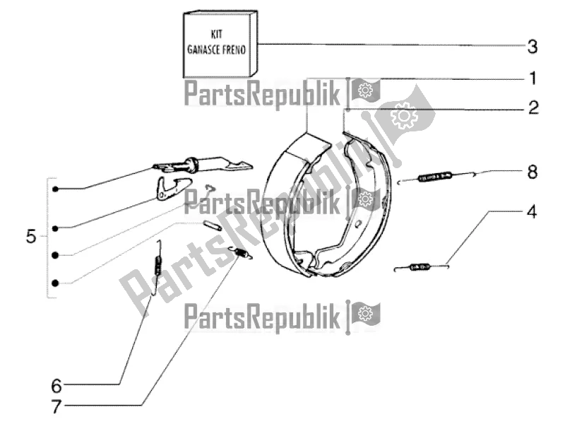 All parts for the Rear Brake Calipers of the APE TM 703 Diesel LCS 422 CC 2005 - 2022