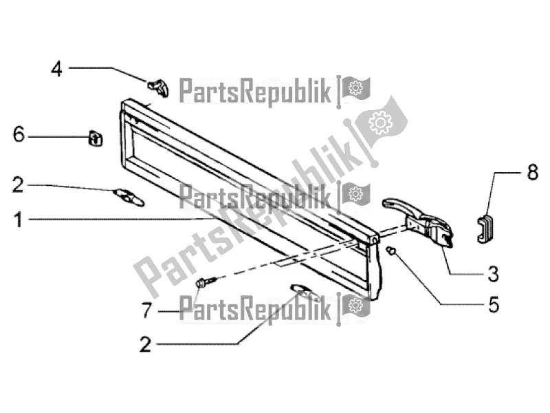 All parts for the Tailgate of the APE TM 703 Diesel LCS 422 CC 2005 - 2022