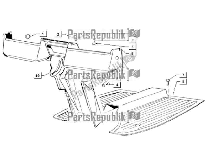 Alle onderdelen voor de Dashboard van de APE TM 703 FL2 220 CC 2T 1999 - 2004