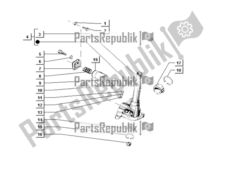 All parts for the Steering Box (p703v) of the APE TM 703 FL2 220 CC 2T 1999 - 2004