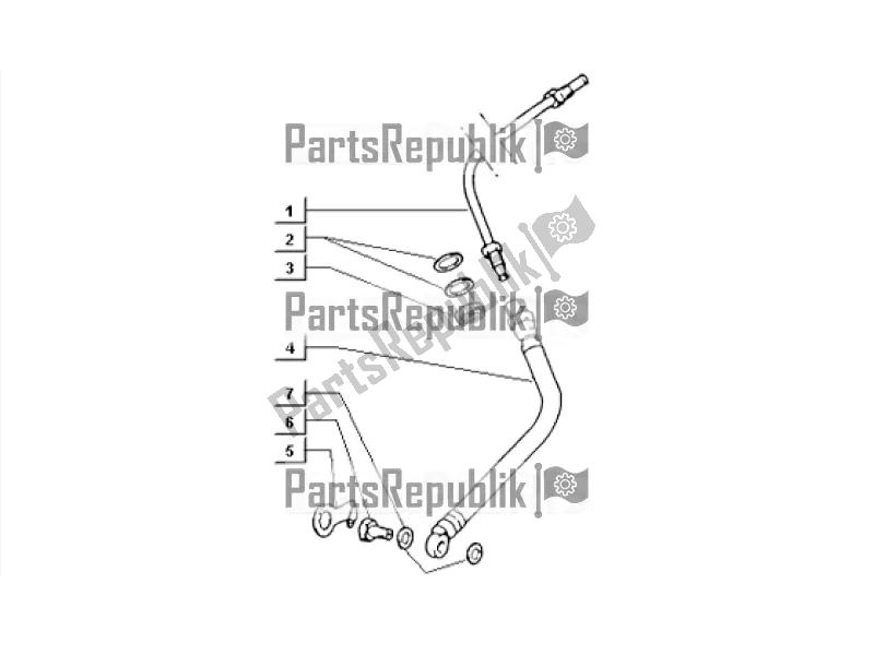 Tutte le parti per il Wheel Brake Pipe del APE TM 703 FL2 220 CC 2T 1999 - 2004