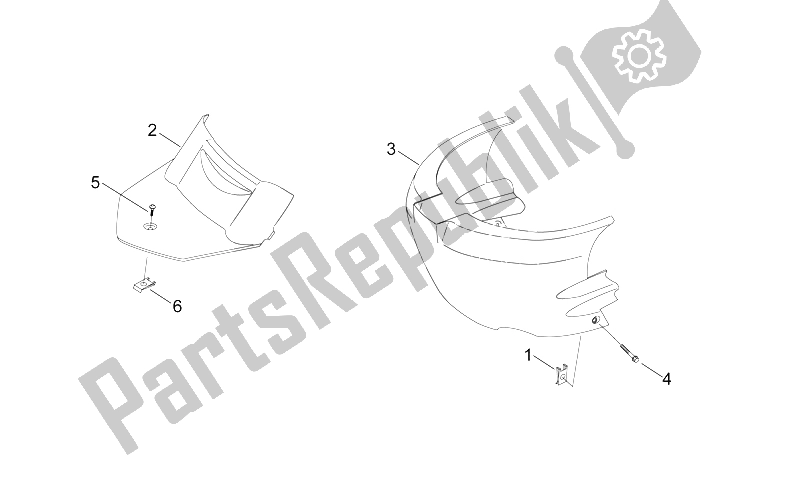 All parts for the Rear Body - Undersaddle of the Aprilia Sonic 50 H2O 1998