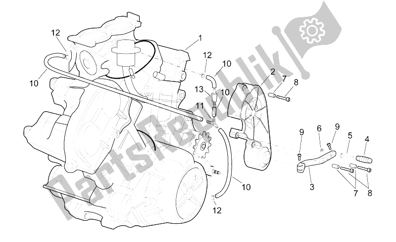 Tutte le parti per il Motore del Aprilia RSV Mille 1000 1998