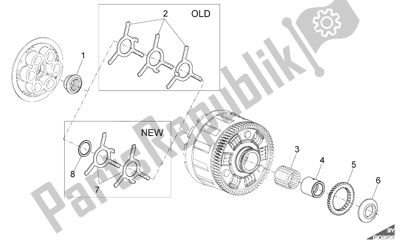 Todas as partes de Embreagem Eu do Aprilia RSV4 Aprc Factory STD SE 1000 2011