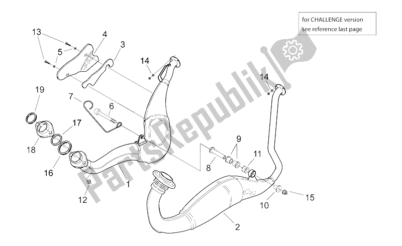 Tutte le parti per il Unità Di Scarico I del Aprilia RS 250 1998