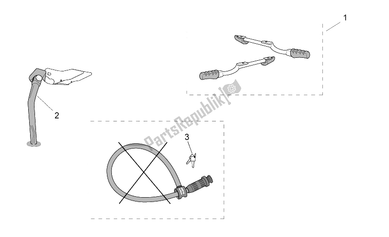 Toutes les pièces pour le Acc. - Divers du Aprilia SR 50 H2O Ditech Carb 2000