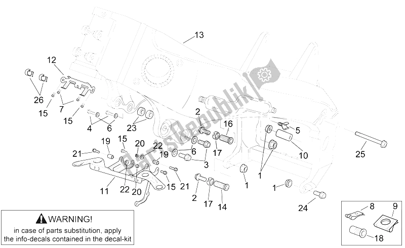 Todas as partes de Quadro Iii do Aprilia RSV Mille 1000 2000