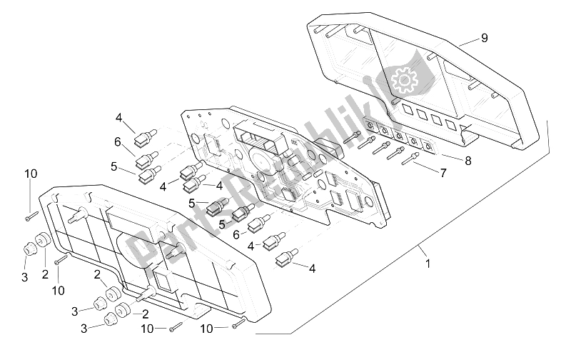 Toutes les pièces pour le Tableau De Bord du Aprilia RSV Mille 1000 1998