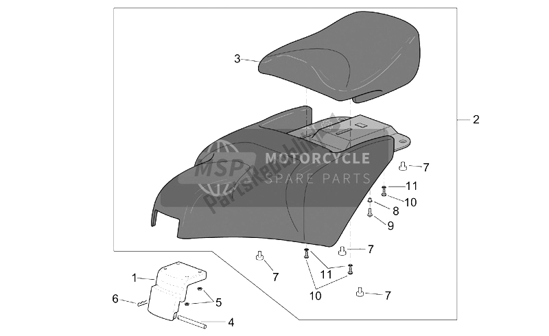 Todas las partes para Unidad De Silla De Montar de Aprilia Scarabeo 125 150 200 ENG Rotax 1999