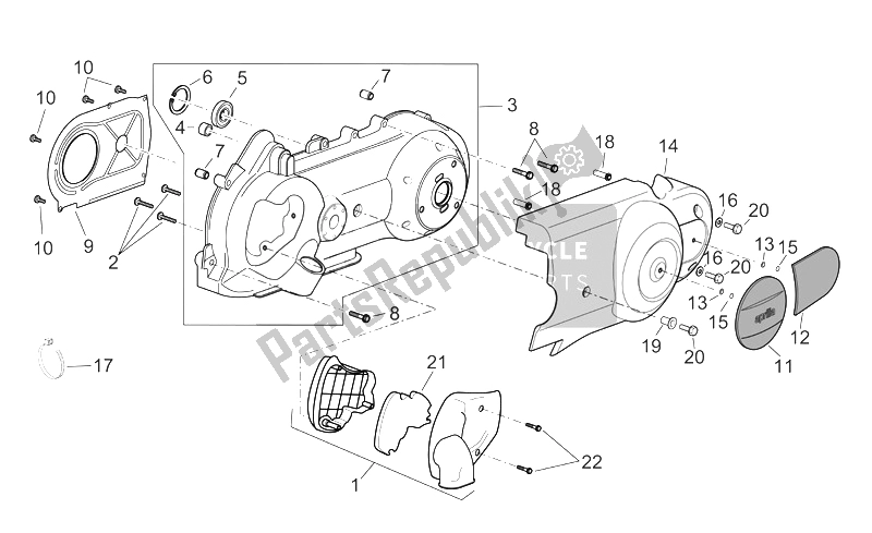 Todas las partes para Motor De Arranque de Aprilia Scarabeo 125 200 E3 ENG Piaggio 2006