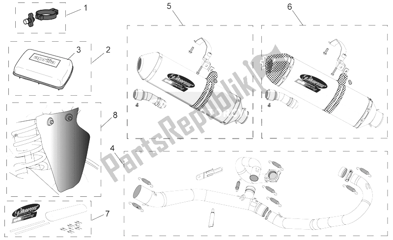 All parts for the Acc. - Performance Parts of the Aprilia RXV SXV 450 550 2006