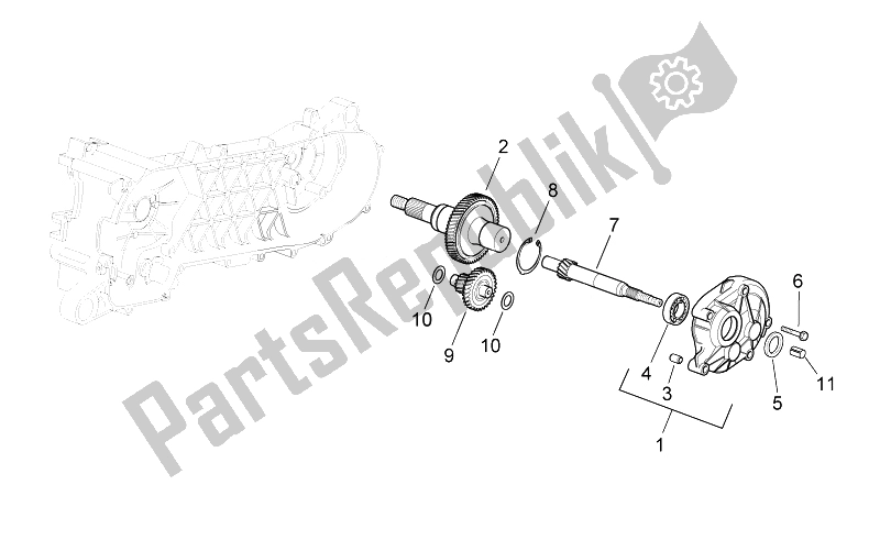 Tutte le parti per il Trasmissione Finale Di Trasmissione del Aprilia SR 50 Carb MY 2014