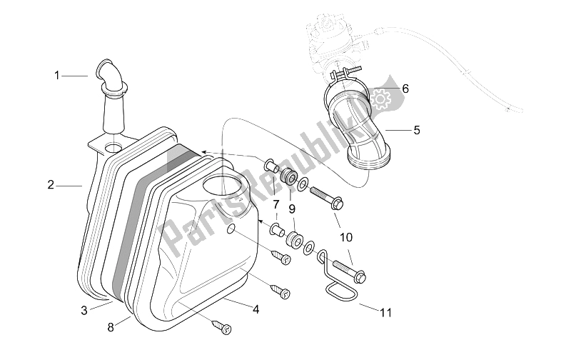 Todas las partes para Caja De Aire de Aprilia SR 50 AIR WWW 1997