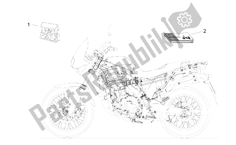 Alle onderdelen voor de Sticker En Gebruikershandboeken van de Aprilia Pegaso 650 IE 2001