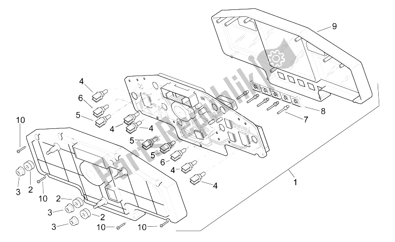 Toutes les pièces pour le Tableau De Bord du Aprilia RSV Mille SP 1000 1999