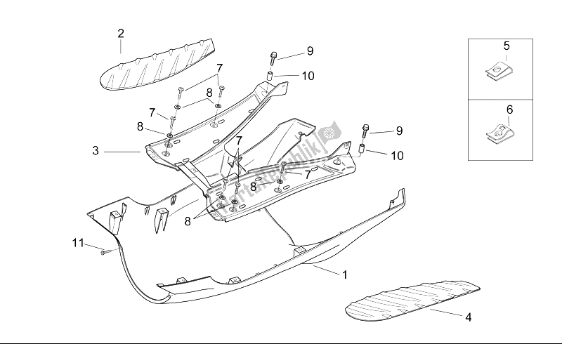 Tutte le parti per il Corpo Centrale Ii del Aprilia SR 50 H2O Ditech Carb 2000