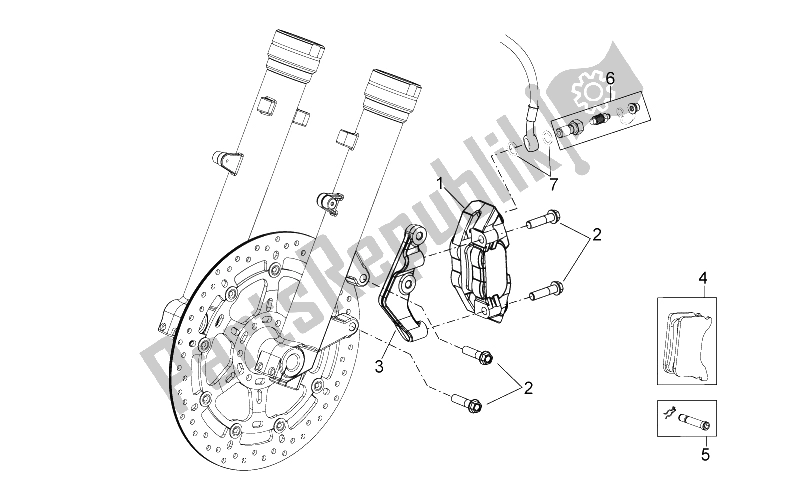 All parts for the Front Brake Caliper Iii of the Aprilia Pegaso Strada Trail 650 IE 2005