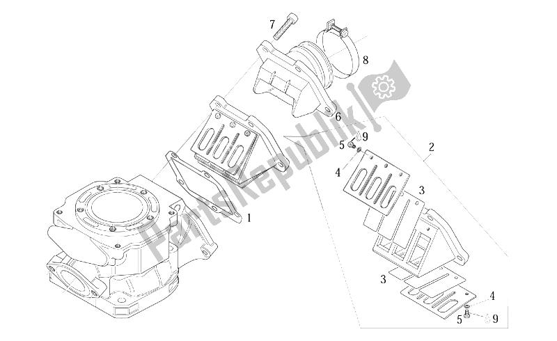 All parts for the Carburettor Flange of the Aprilia Classic 125 1995