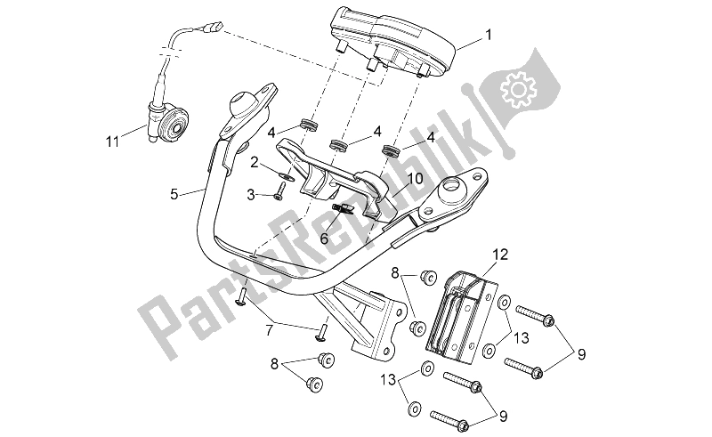 Todas las partes para Tablero de Aprilia RS 50 2006