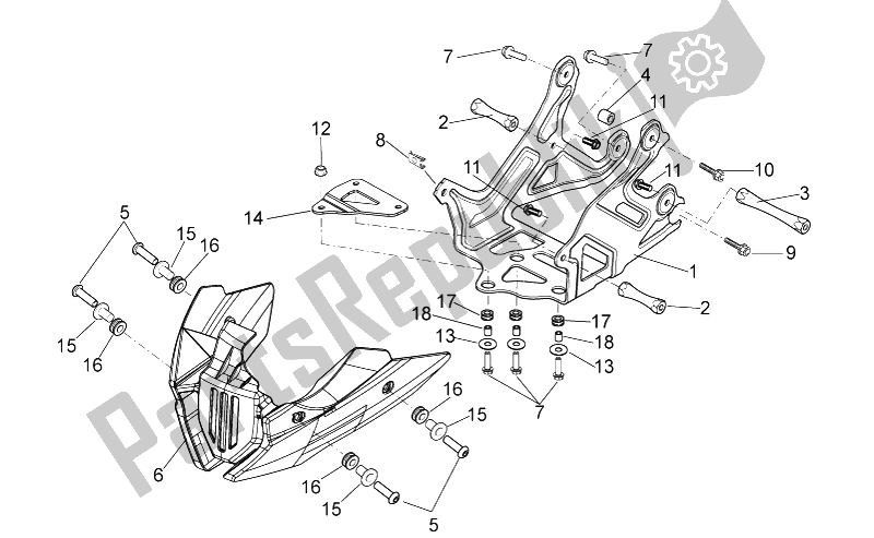 Alle Teile für das Halter des Aprilia Dorsoduro 750 ABS USA 2015