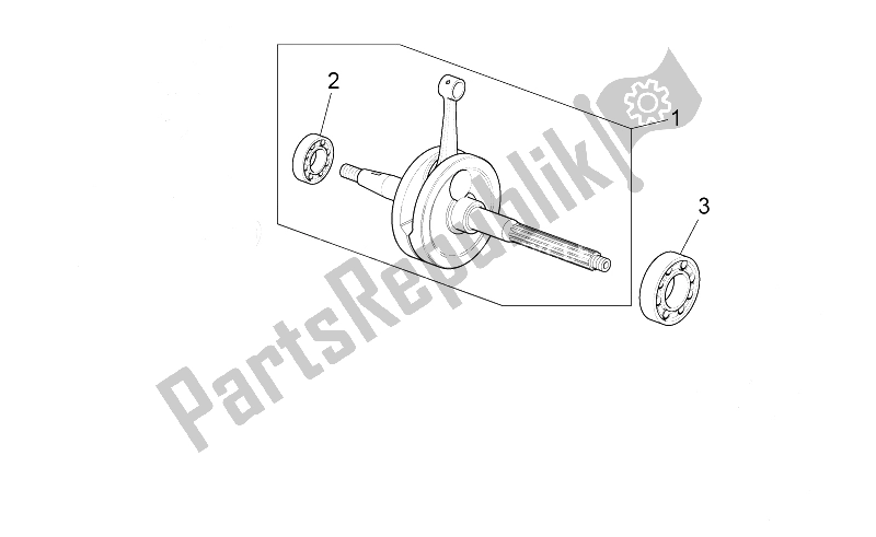 All parts for the Drive Shaft of the Aprilia Scarabeo 100 4T E3 2010
