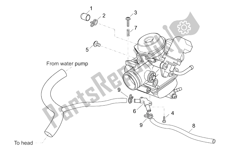 Alle onderdelen voor de Carburateur Iii van de Aprilia Atlantic 125 250 2006