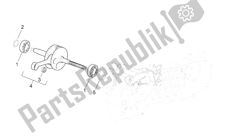 Todas las partes para Eje De Accionamiento de Aprilia Scarabeo 50 2T E2 NET 2010