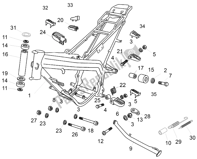 Todas as partes de Quadro, Armação do Aprilia SX 50 Limited Edition 2014