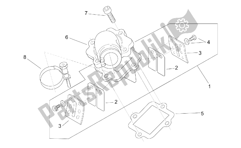 Todas las partes para Suministro De Combustible de Aprilia Scarabeo 100 2T ENG Yamaha 2000