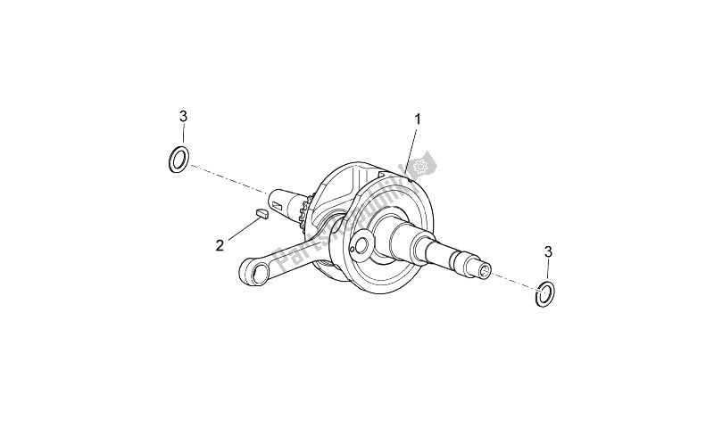 Toutes les pièces pour le Arbre De Transmission du Aprilia Scarabeo 125 200 I E Light 2011