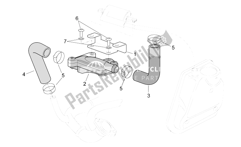 All parts for the Secondary Air of the Aprilia Sonic 50 AIR 1998