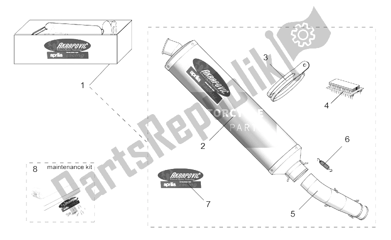 All parts for the Acc. - Performance Parts I of the Aprilia RSV Mille 1000 2000