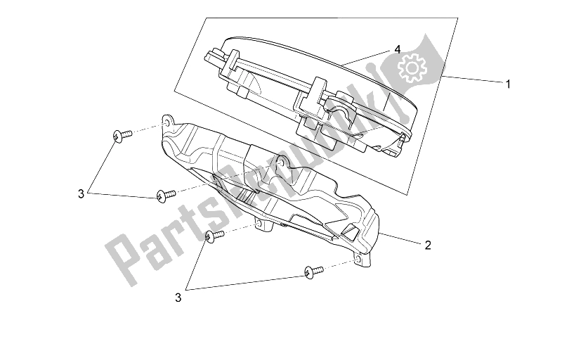 Alle Teile für das Instrumententafel des Aprilia Scarabeo 125 200 IE Light 2009